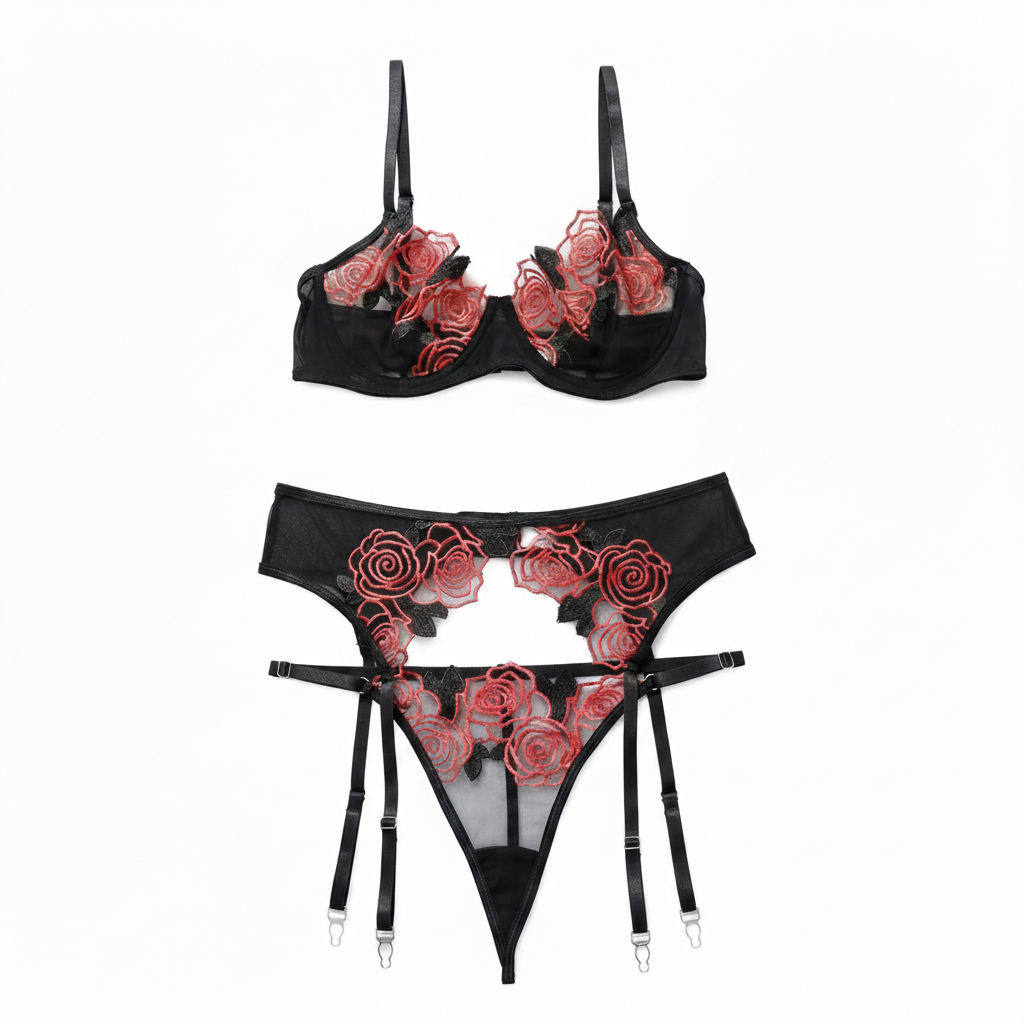 My Rosa - 3 piece lingerie set